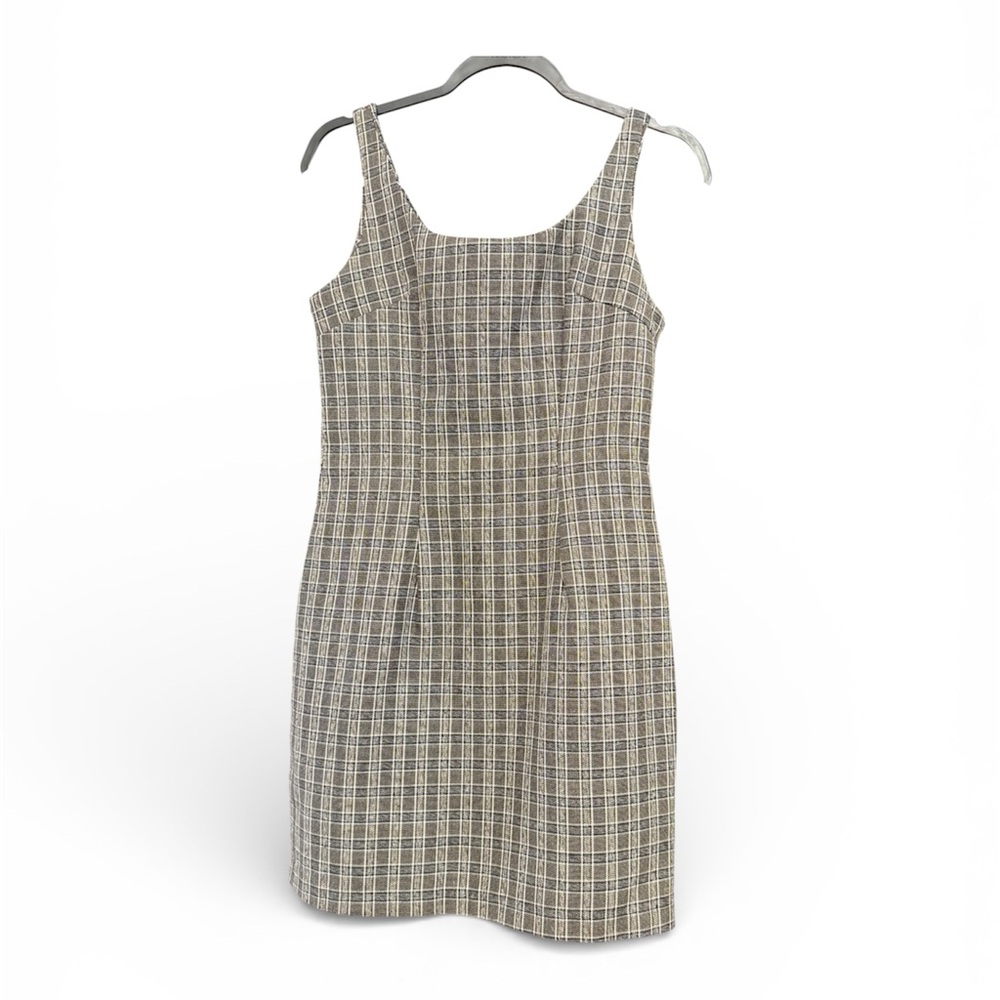 Vintage Alyn Paige Plaid Mini Sheath Dress XS | 90s | USA Made